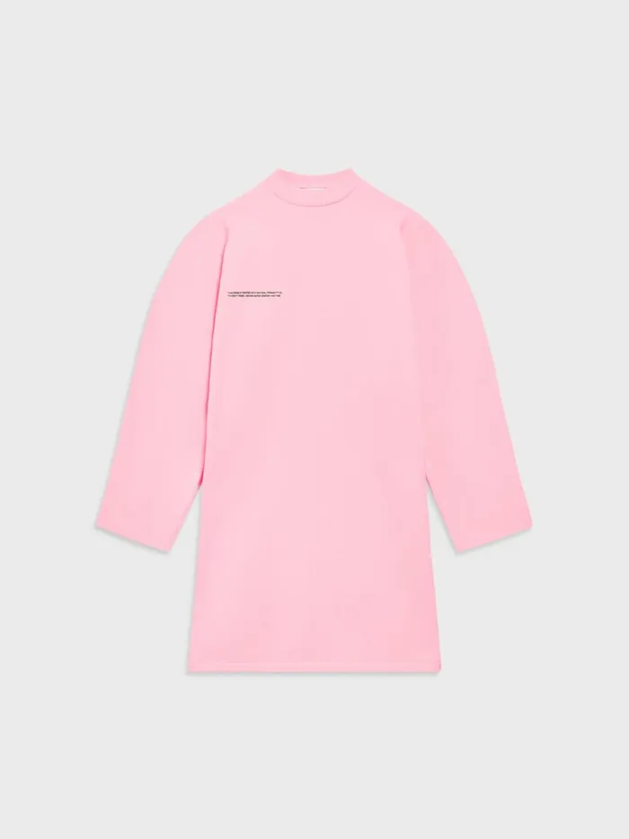 PANGAIA Sweatshirt Dress Sakura Pink Women Dresses and Jumpsuits