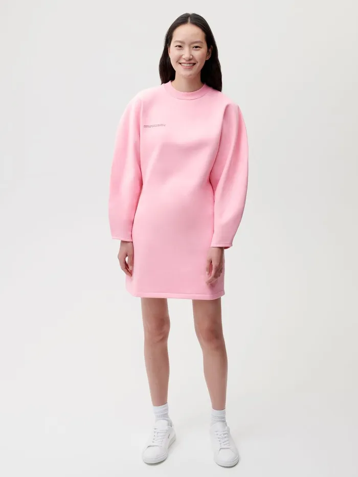 PANGAIA Sweatshirt Dress Sakura Pink Women Dresses and Jumpsuits
