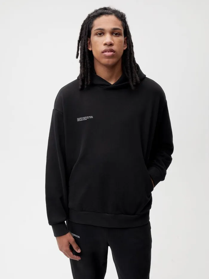 PANGAIA You Mean The World To Us Hoodie Black Men Hoodies