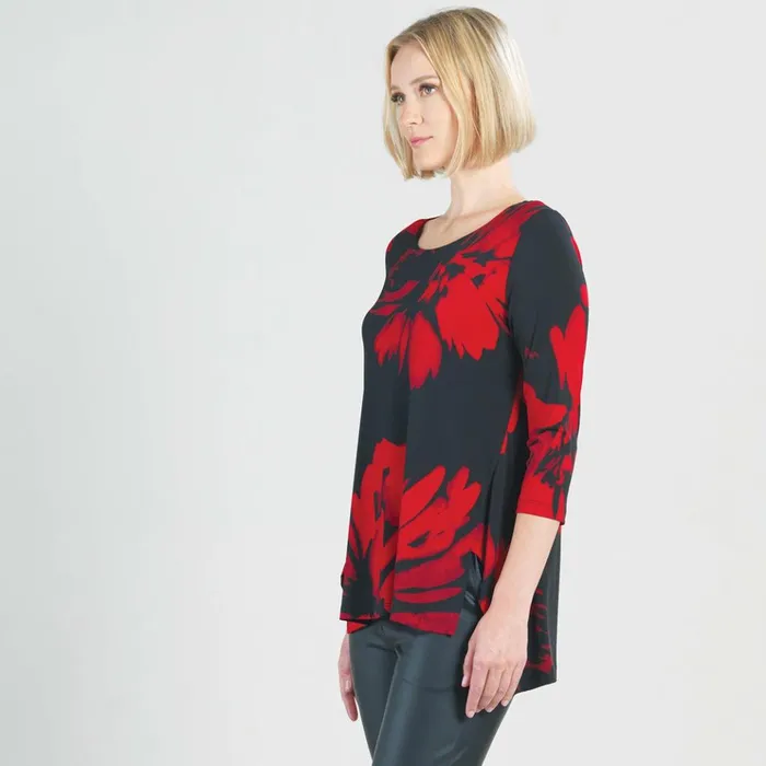 Parachute Hem Tunic 8211 Hibiscus Petal 8211 Final Sale Women Clara Sunwoo Tops Tunics