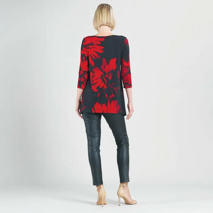 Parachute Hem Tunic 8211 Hibiscus Petal 8211 Final Sale Women Clara Sunwoo Tops Tunics