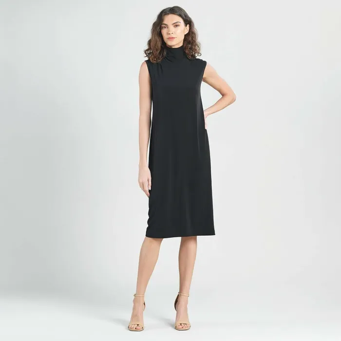 Peach Knit 8211 Mock Neck Midi Dress 8211 Black 8211 Final Sale Women Clara Sunwoo Dresses Jumpsuits