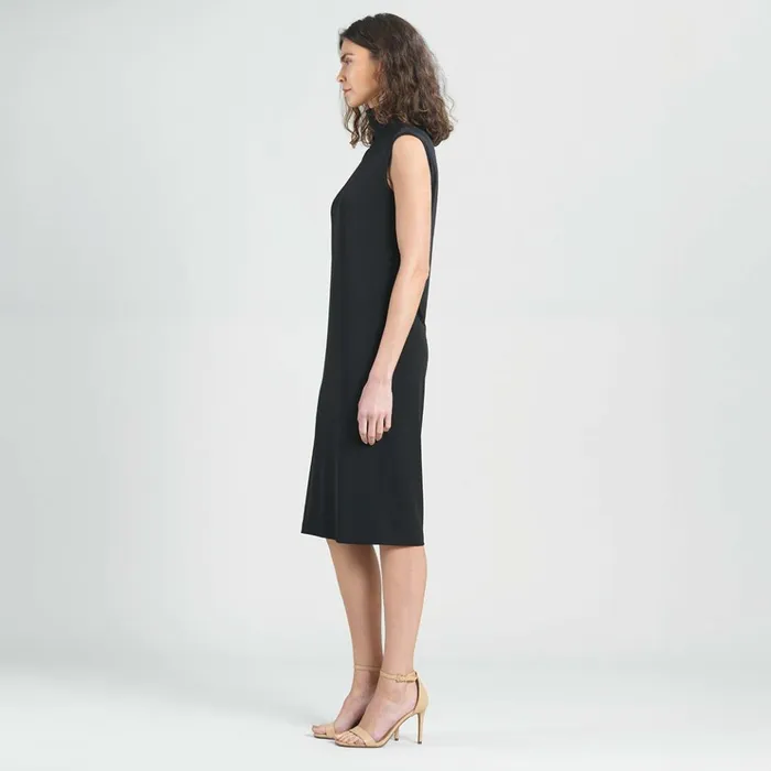Peach Knit 8211 Mock Neck Midi Dress 8211 Black 8211 Final Sale Women Clara Sunwoo Dresses Jumpsuits