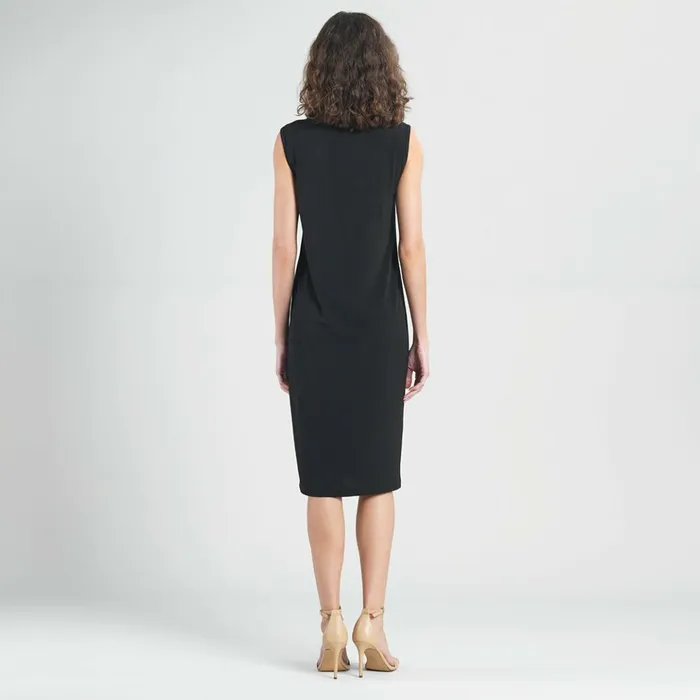 Peach Knit 8211 Mock Neck Midi Dress 8211 Black 8211 Final Sale Women Clara Sunwoo Dresses Jumpsuits