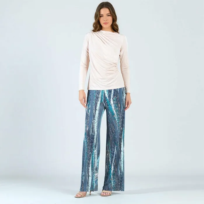 Peach Knit 8211 Ruched Drape Top 8211 Peach 8211 Final Sale Women Clara Sunwoo Tops Tunics Peach Knit 8211 Ruched Drape Top 8211 Peach 8211 Final Sale Women Clara Sunwoo Tops Tunics