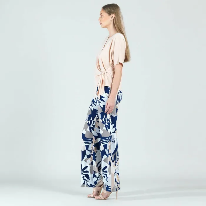 Peach Knit 8211 Side Tie Wrap Top 8211 Peach 8211 Final Sale Women Clara Sunwoo Tops Tunics