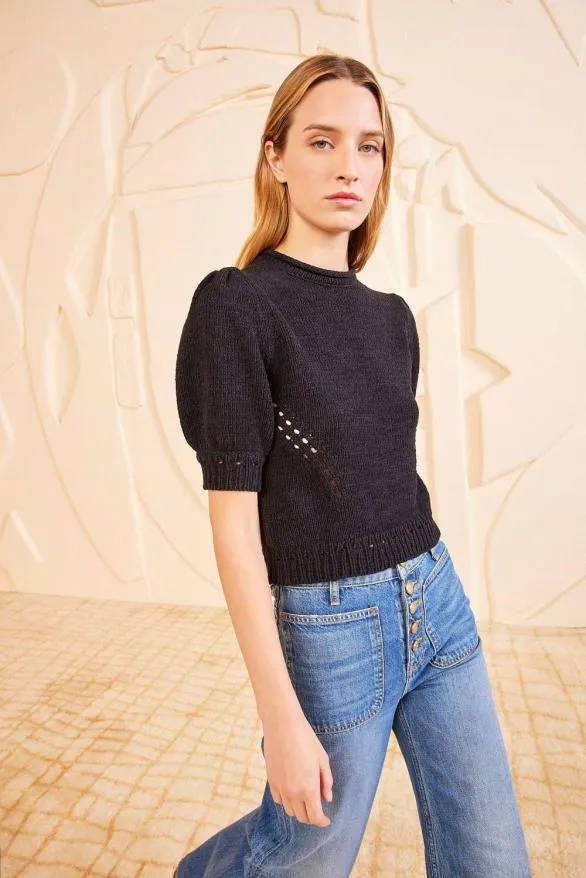 Pia Top Noir Women Ulla Johnson Knits Pia Top Noir Women Ulla Johnson Knits