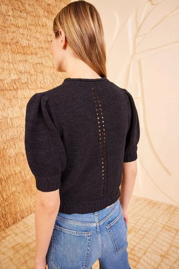 Pia Top Noir Women Ulla Johnson Knits Pia Top Noir Women Ulla Johnson Knits