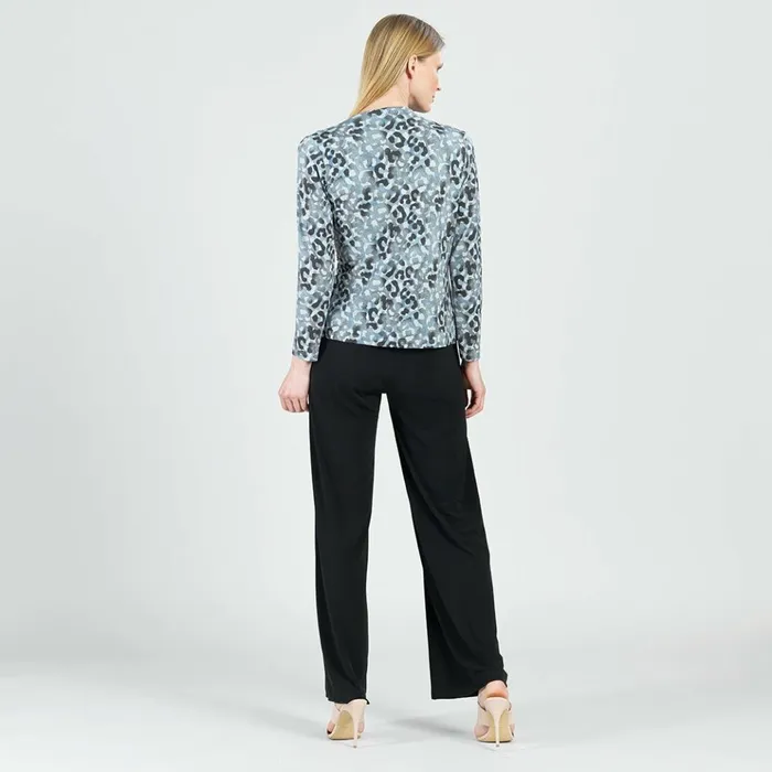 Pleat Knit 8211 Ruched Drape Top 8211 Leopard Print 8211 Final Sale Women Clara Sunwoo Tops Tunics