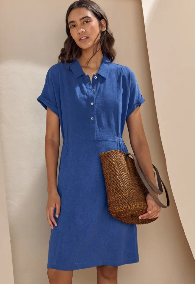 Poetry Fashion Accessories Women Shopper With Leather Handle Dark Tan