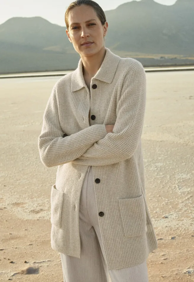 Poetry Fashion Cardigans Women Coatigan Pebble