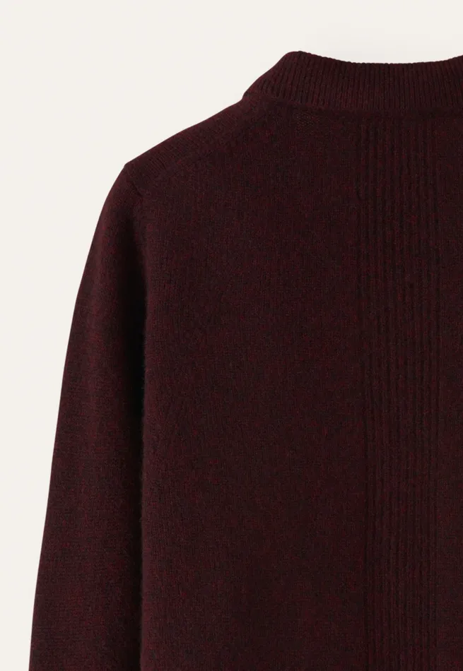 Poetry Fashion Cardigans Women Knitted Jacket Blackberry