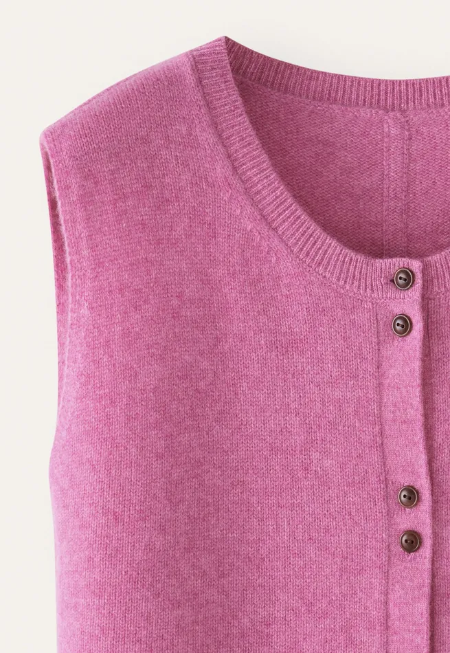 Poetry Fashion Cardigans Women Sleeveless Sweater Peony