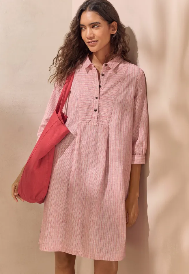 Poetry Fashion Dresses and Skirts Women Bibdetail Dress Soft Coral