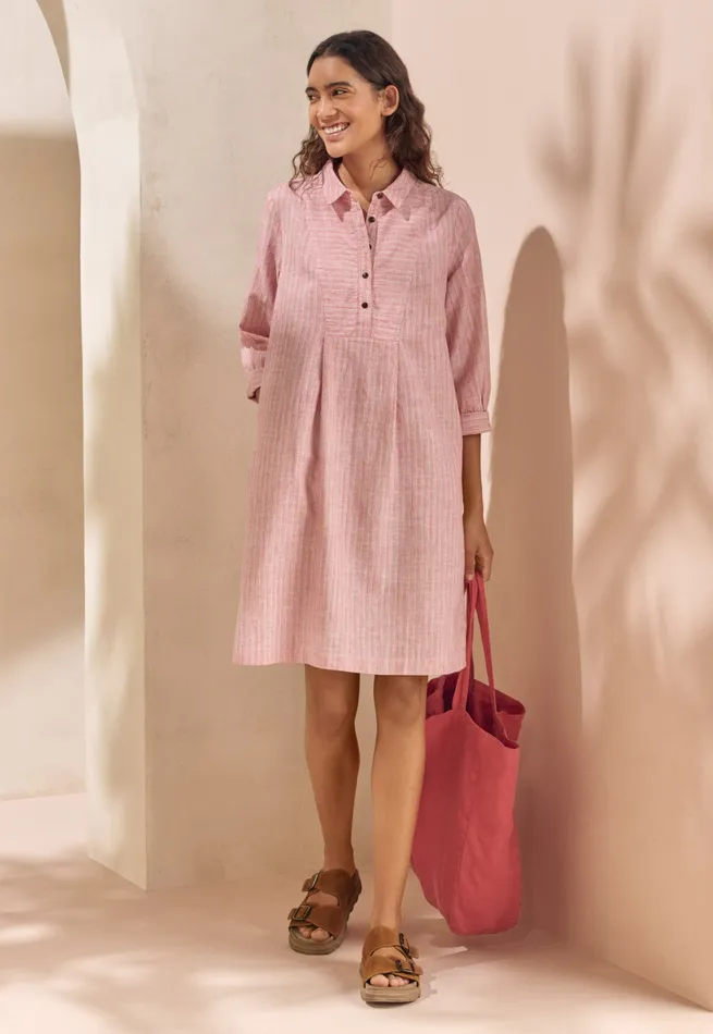 Poetry Fashion Dresses and Skirts Women Bibdetail Dress Soft Coral