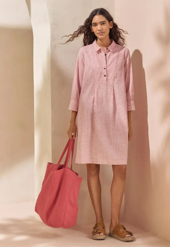 Poetry Fashion Dresses and Skirts Women Bibdetail Dress Soft Coral