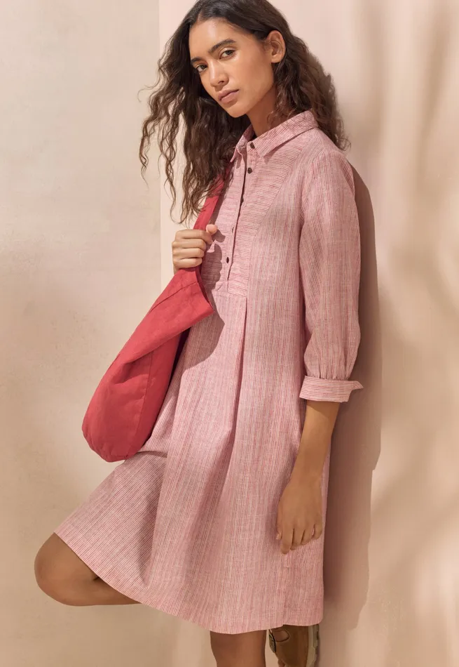 Poetry Fashion Dresses and Skirts Women Bibdetail Dress Soft Coral