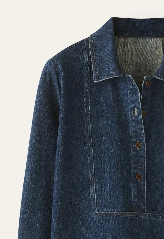 Poetry Fashion Dresses and Skirts Women Indigodyed Dress Dark Denim