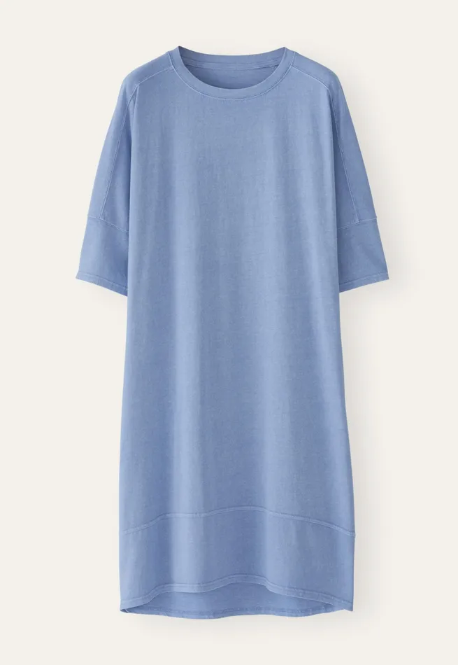 Poetry Fashion Dresses and Skirts Women Jersey Dolmansleeve Dress Soft Cornflower