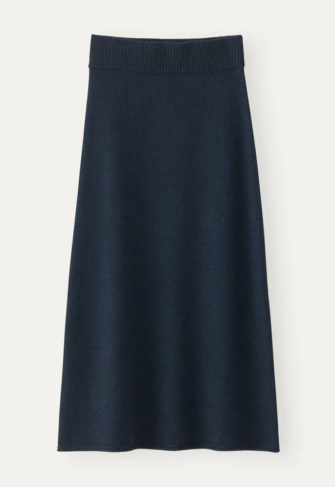 Poetry Fashion Dresses and Skirts Women Knitted Skirt Blue Black