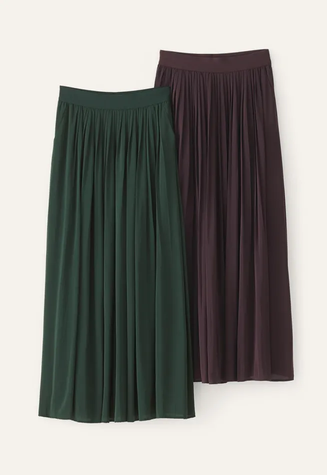 Poetry Fashion Dresses and Skirts Women Long Pleated Skirt