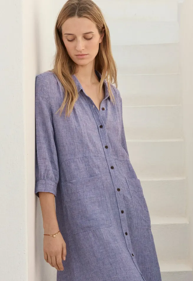 Poetry Fashion Dresses and Skirts Women Pleatdetail Dress Violet