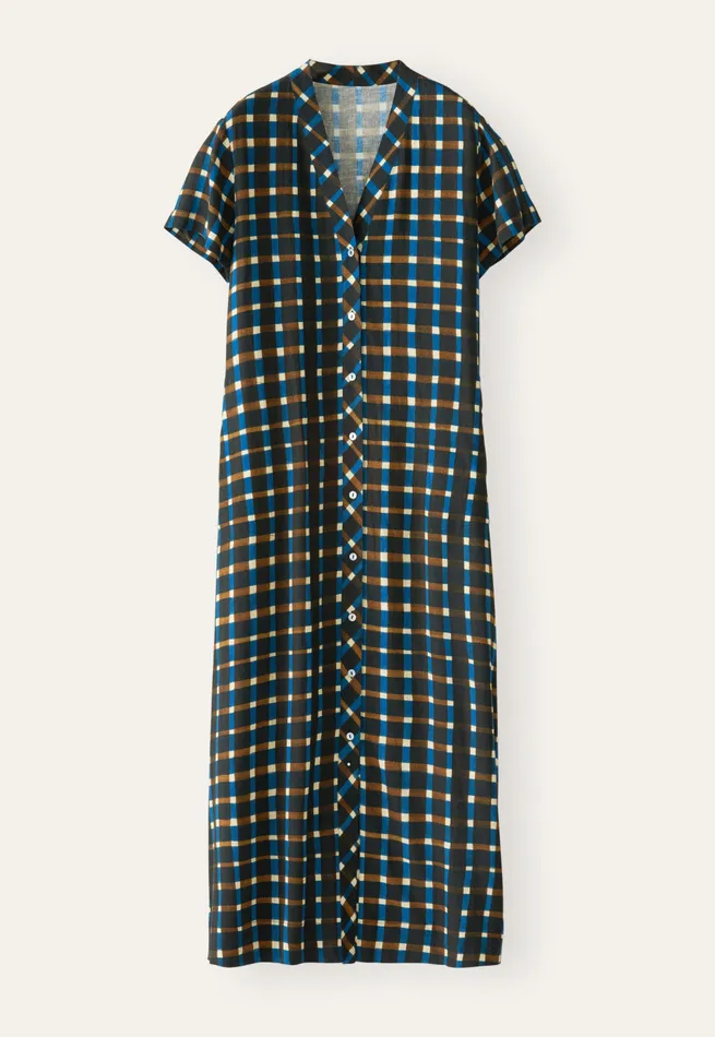 Poetry Fashion Dresses and Skirts Women Printed Buttonthrough Dress Ink Brown