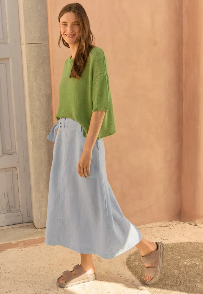 Poetry Fashion Dresses and Skirts Women Seamdetail Skirt Chambray