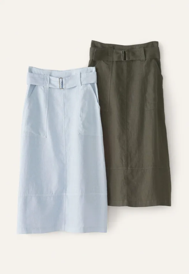 Poetry Fashion Dresses and Skirts Women Seamdetail Skirt Chambray