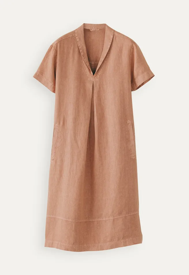 Poetry Fashion Dresses and Skirts Women Shawlcollar Dress Terracotta