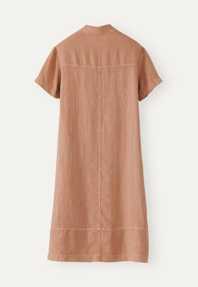 Poetry Fashion Dresses and Skirts Women Shawlcollar Dress Terracotta