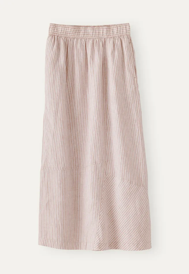 Poetry Fashion Dresses and Skirts Women Striped Skirt Soft Blush