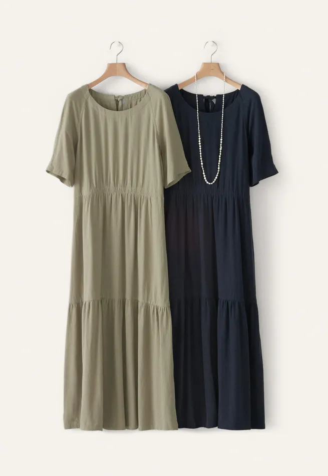 Poetry Fashion Dresses and Skirts Women Tiered Dress Midnight