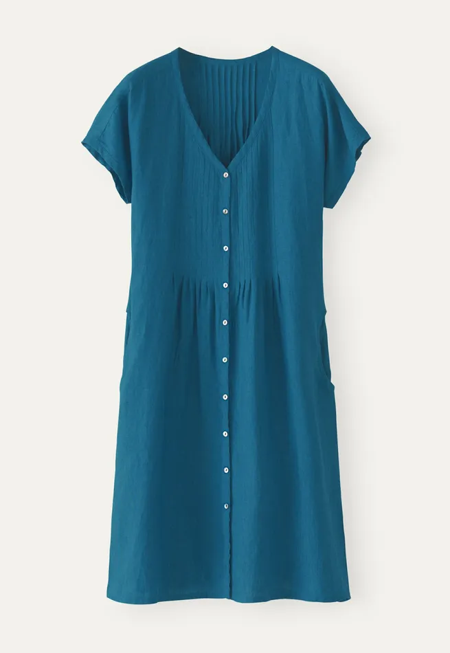 Poetry Fashion Dresses and Skirts Women Tuckdetail Dress Petrol Blue