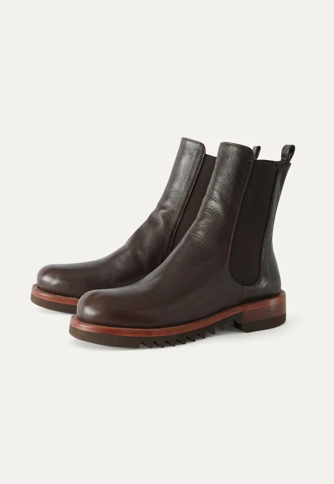 Poetry Fashion Footwear Women Ankle Boots Dark Brown