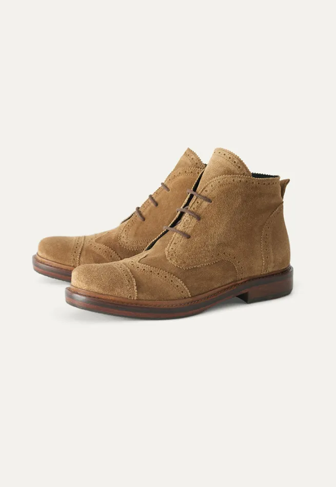 Poetry Fashion Footwear Women Laceup Boots Light Tan