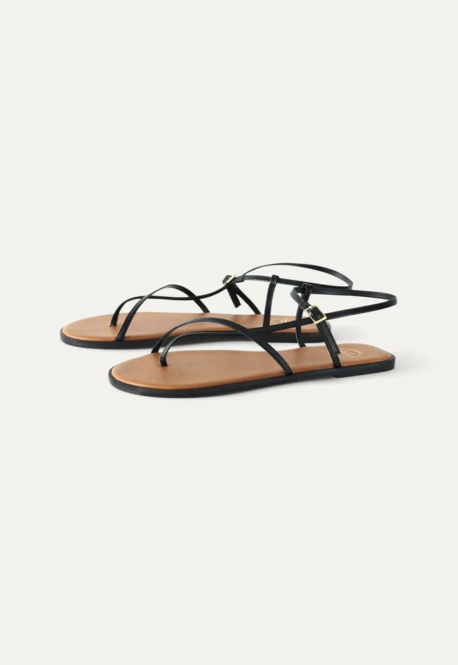 Poetry Fashion Footwear Women Multistraps Sandals Black