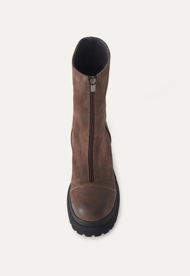 Poetry Fashion Footwear Women Zipfront Boots Smog