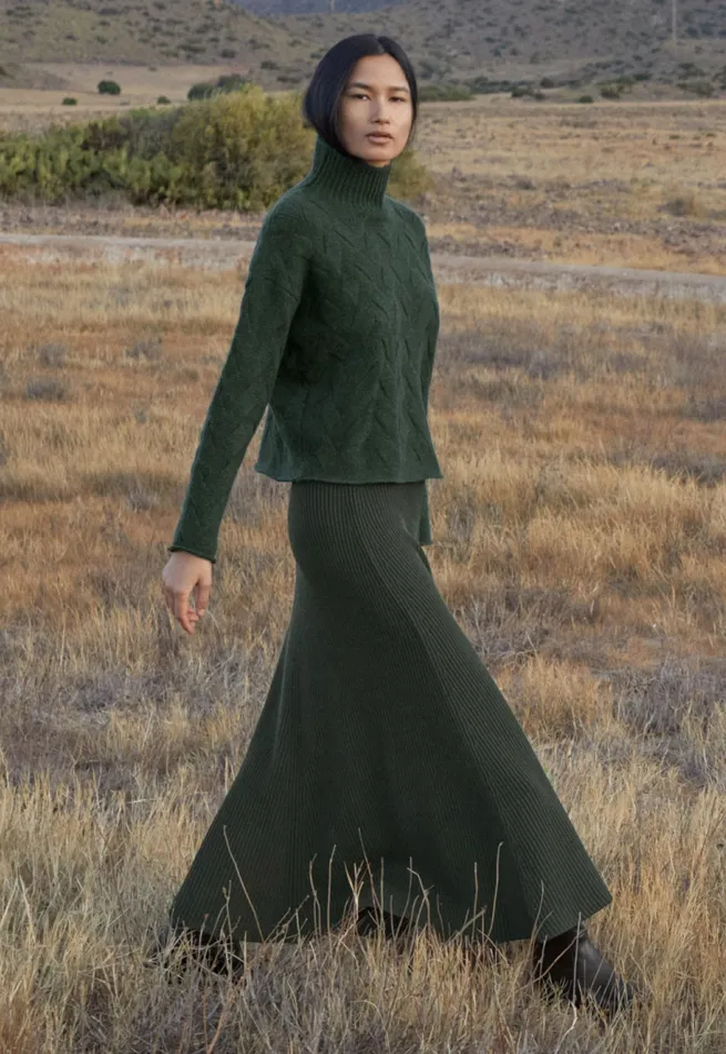 Poetry Fashion Jackets and Coats Women Cord Jacket Dark Sage