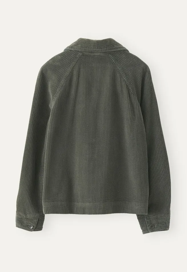Poetry Fashion Jackets and Coats Women Cord Jacket Dark Sage