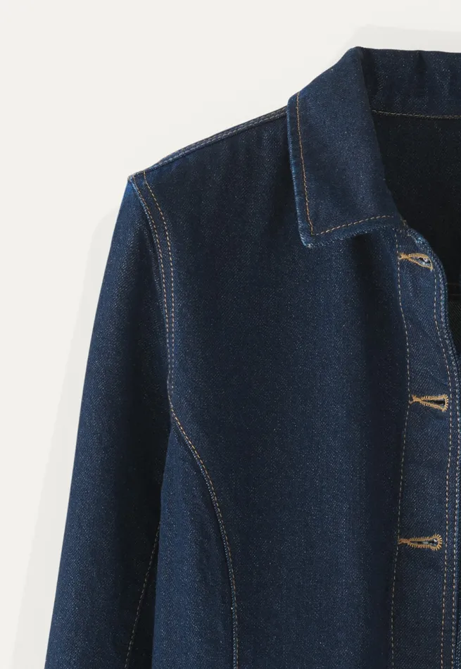 Poetry Fashion Jackets and Coats Women Denim Jacket Dark Wash