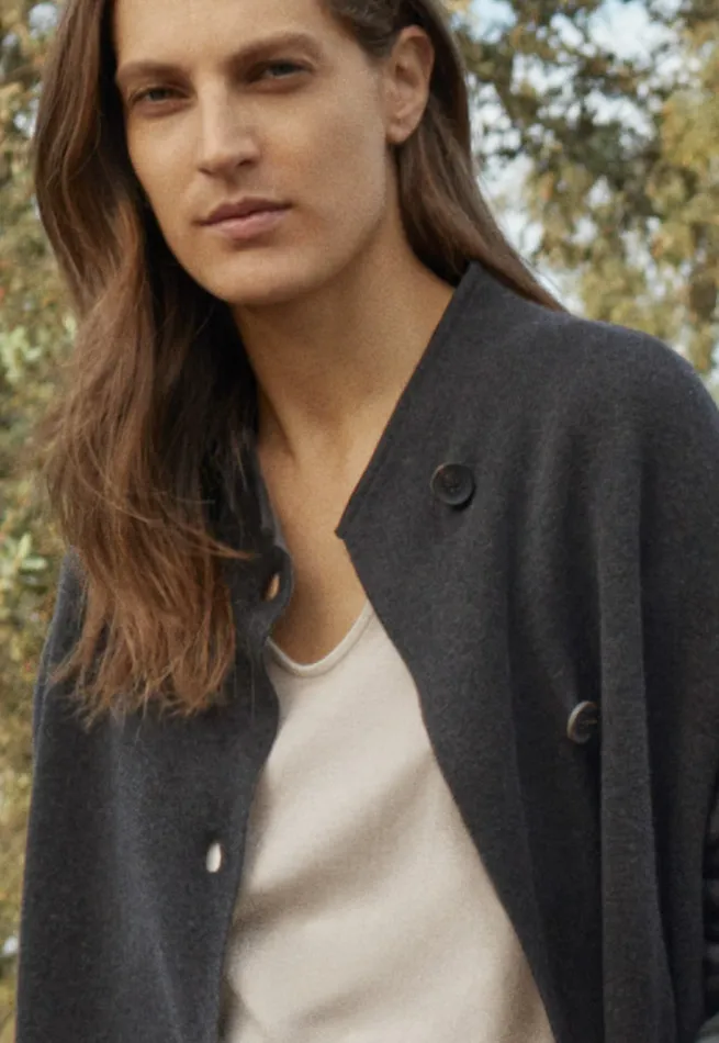 Poetry Fashion Jackets and Coats Women Doublesided Coatigan Espresso