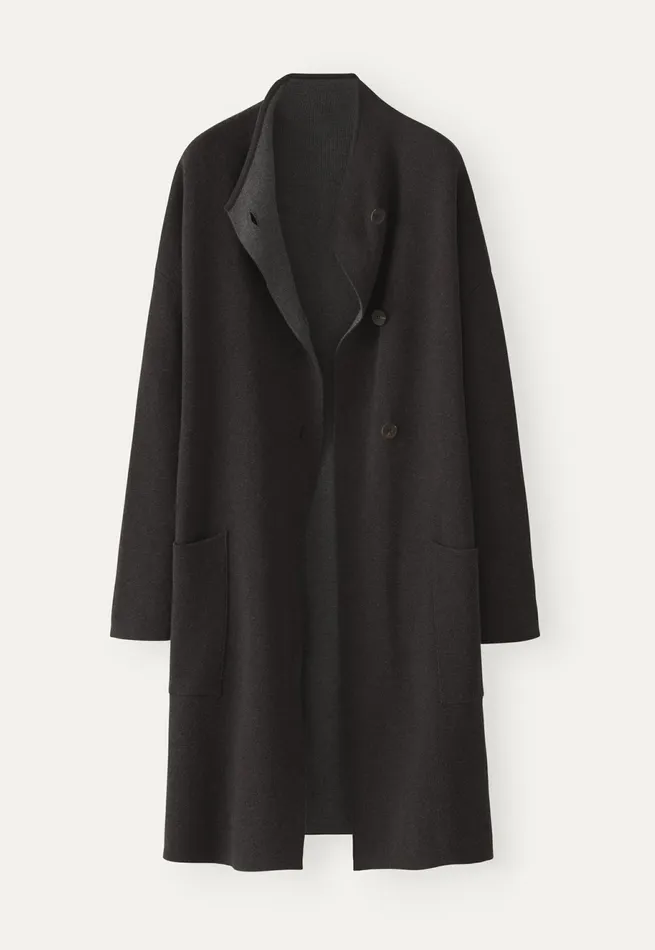 Poetry Fashion Jackets and Coats Women Doublesided Coatigan Espresso
