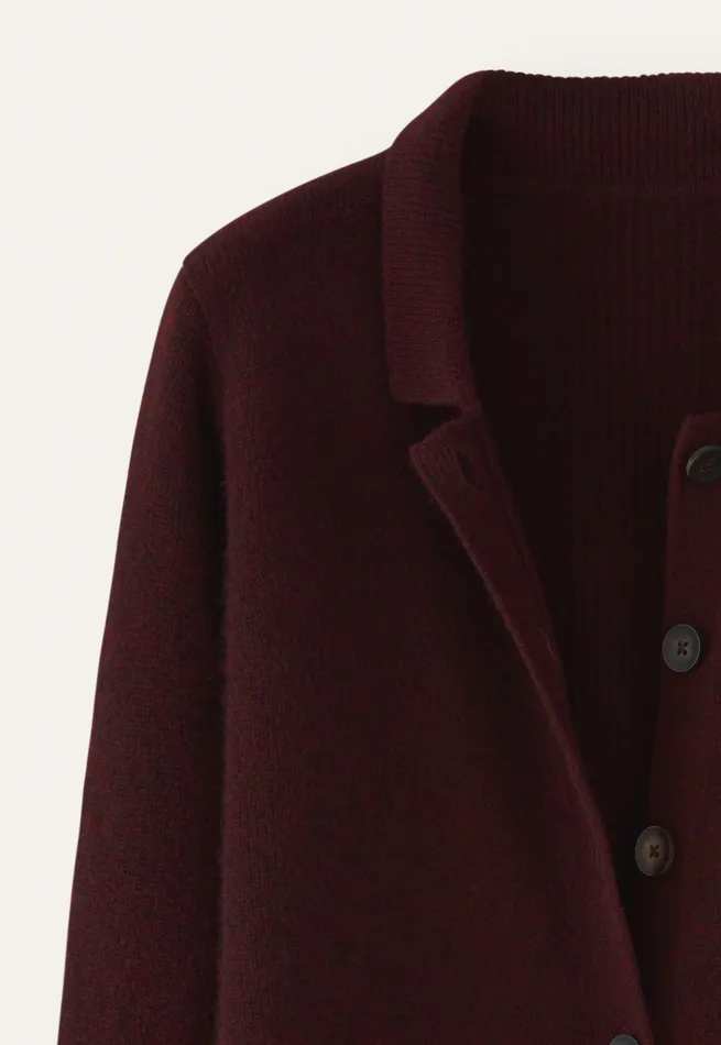 Poetry Fashion Jackets and Coats Women Knitted Jacket Blackberry
