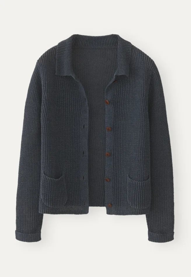 Poetry Fashion Jackets and Coats Women Knitted Jacket Petrol Grey