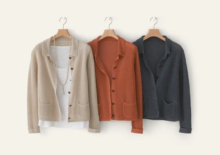 Poetry Fashion Jackets and Coats Women Knitted Jacket Petrol Grey