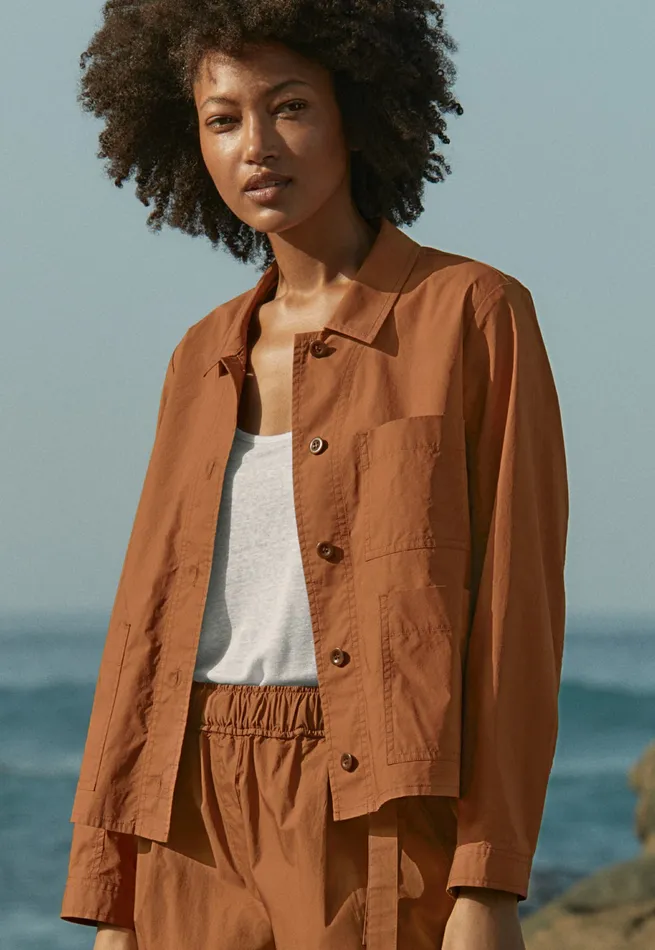 Poetry Fashion Jackets and Coats Women Lightweight Jacket Toffee