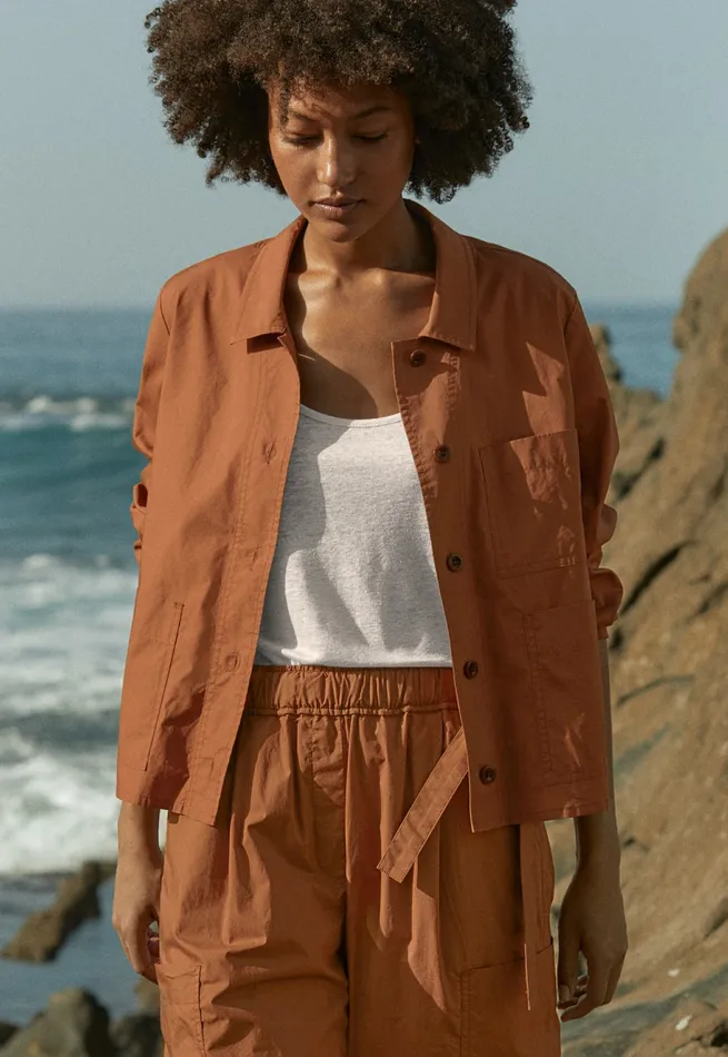 Poetry Fashion Jackets and Coats Women Lightweight Jacket Toffee