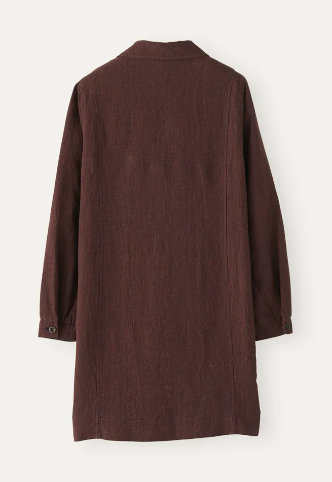 Poetry Fashion Jackets and Coats Women Long Jacket Chocolate Ink