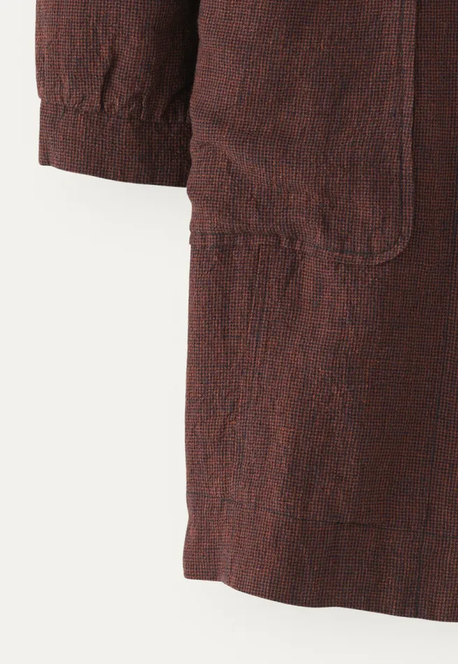 Poetry Fashion Jackets and Coats Women Long Jacket Chocolate Ink